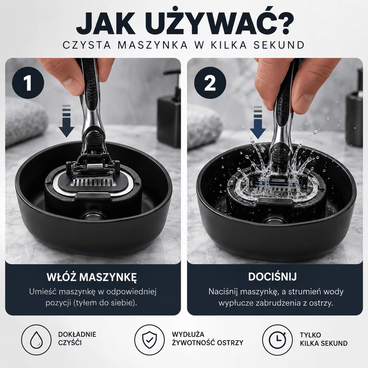 BladeJet - Czysta maszynka w kilka sekund