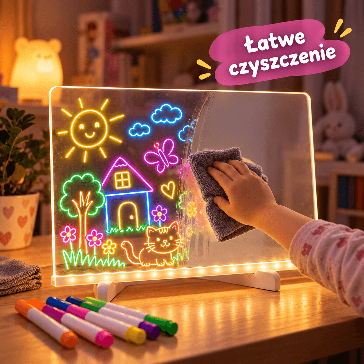 LumiDraw XXL – Świecąca Tablica LED do Rysowania